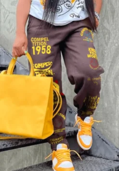 Plus Size Women Elasticized Loose Pants