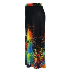 The Beauty Size Shop 17 Plus Size Women Printed Casual Wide Leg Pants